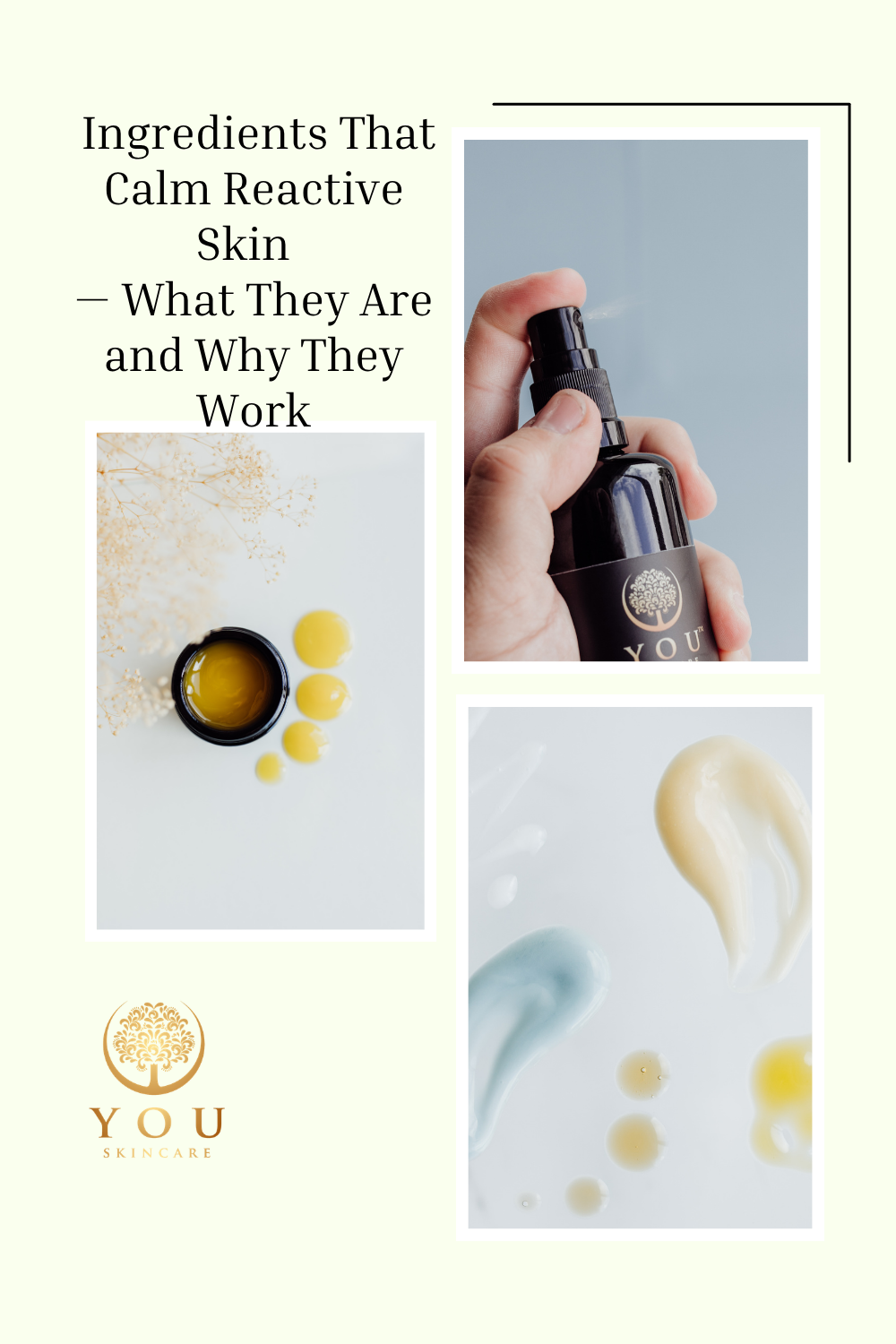Ingredients That Calm Reactive Skin — What They Are and Why They Work | YOU Skincare
