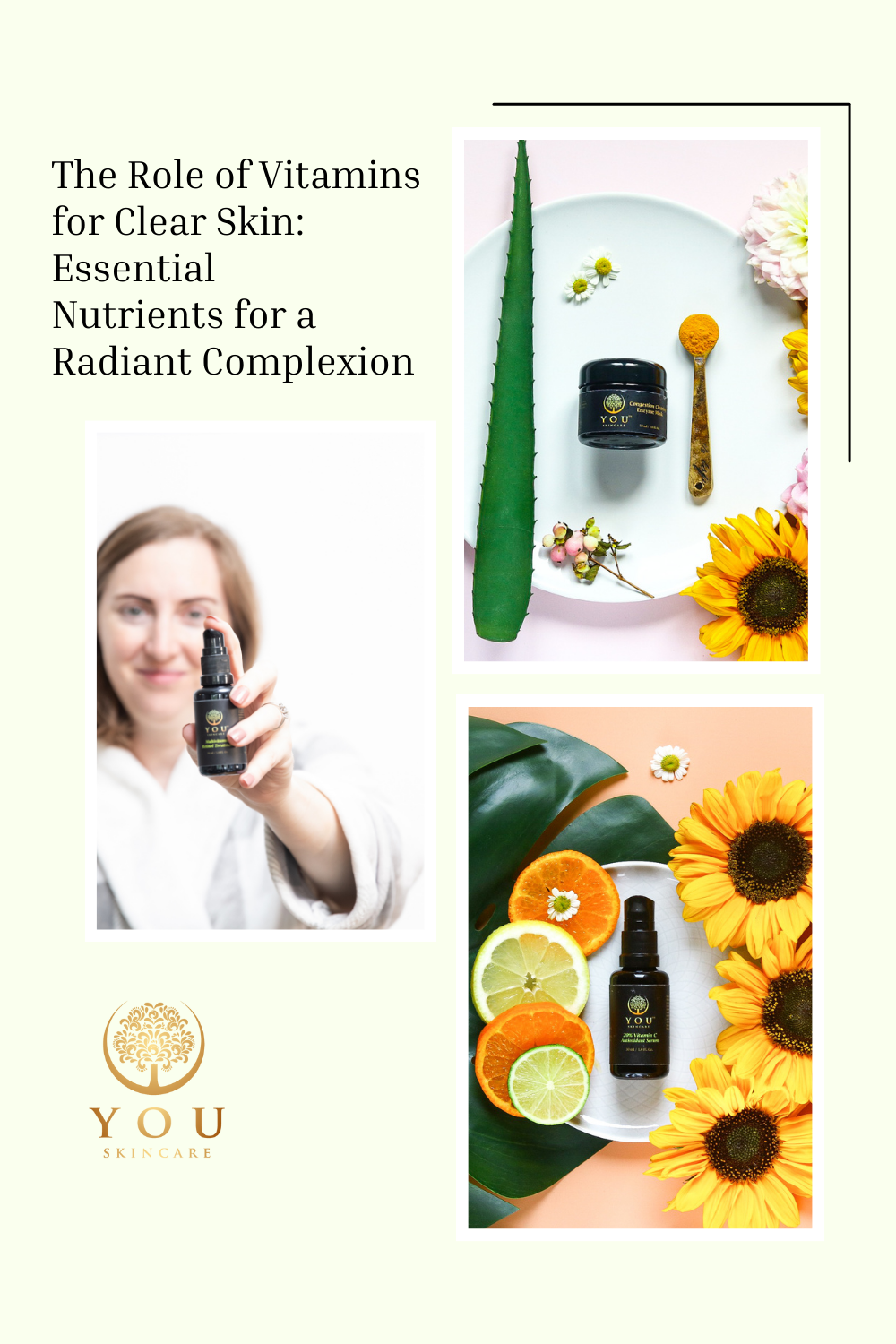 YOU skincare The Role of Vitamins for Clear Skin: Essential Nutrients for a Radiant Complexion