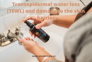 Transepidermal water loss (TEWL) and damage to the skin barrier